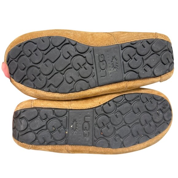 UGG Australia Ascot Suede Shearling Slip on Loafer Moccasin Slides men's size 9 - Picture 6 of 9